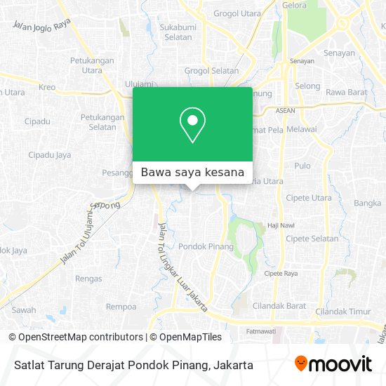 Peta Satlat Tarung Derajat Pondok Pinang