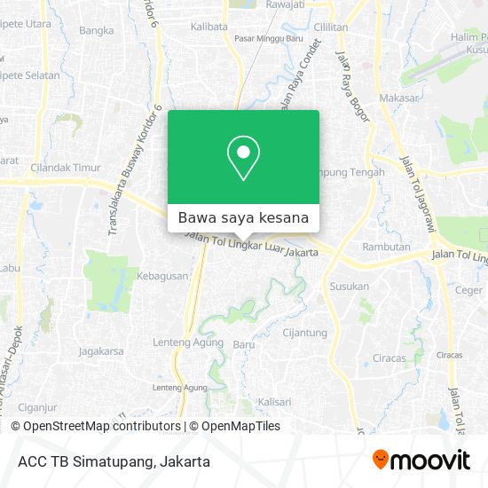 Peta ACC TB Simatupang