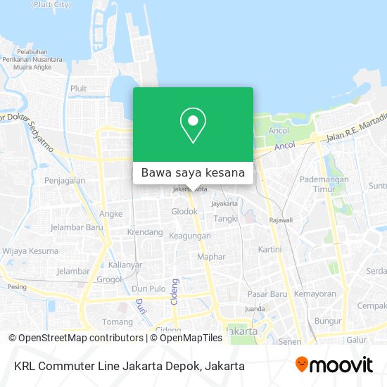 Peta KRL Commuter Line Jakarta Depok