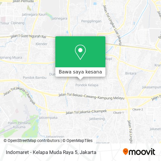 Peta Indomaret - Kelapa Muda Raya 5