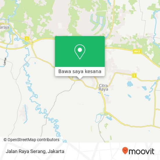 Peta Jalan Raya Serang