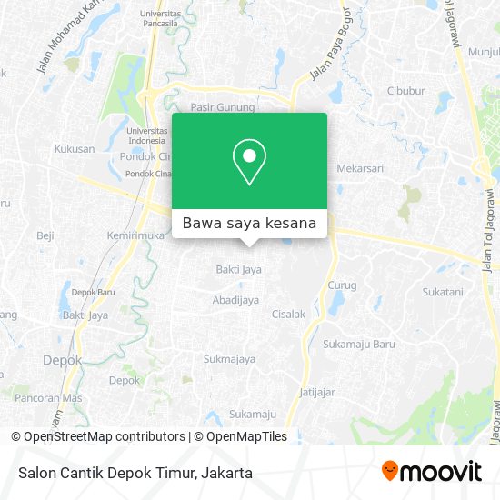 Peta Salon Cantik Depok Timur