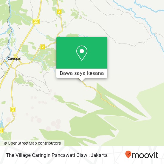 Peta The Village Caringin Pancawati Ciawi