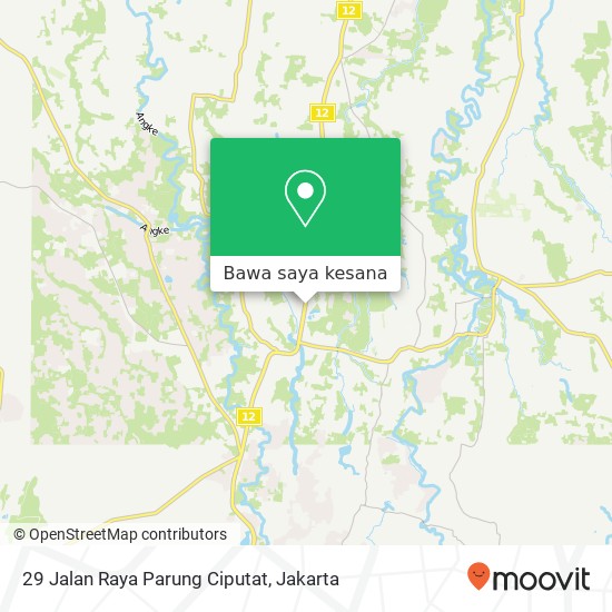 Peta 29 Jalan Raya Parung Ciputat