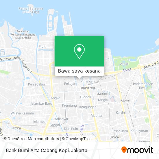 Peta Bank Bumi Arta Cabang Kopi