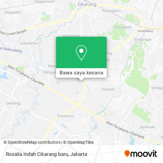 Peta Rosalia Indah Cikarang baru