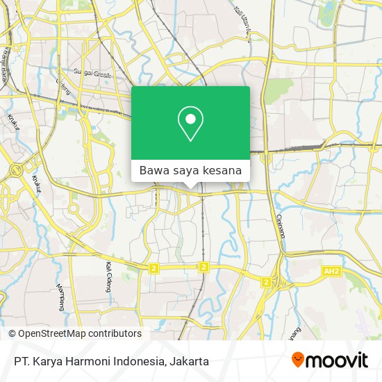 Peta PT. Karya Harmoni Indonesia