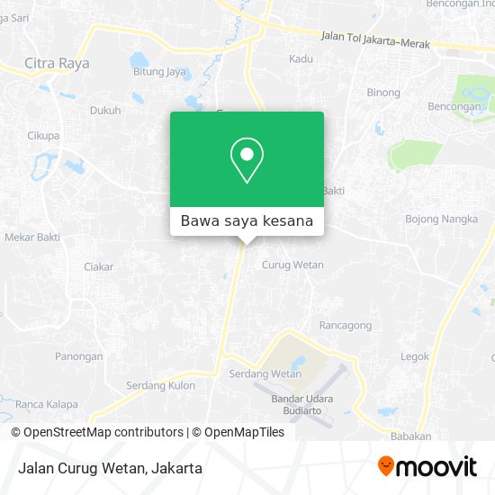 Peta Jalan Curug Wetan