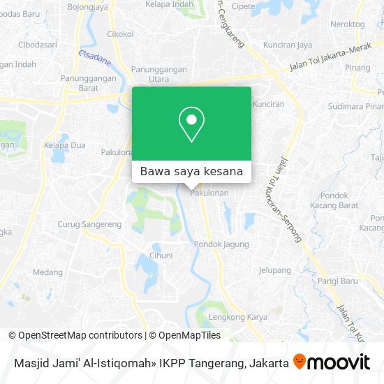 Peta Masjid Jami' Al-Istiqomah» IKPP Tangerang