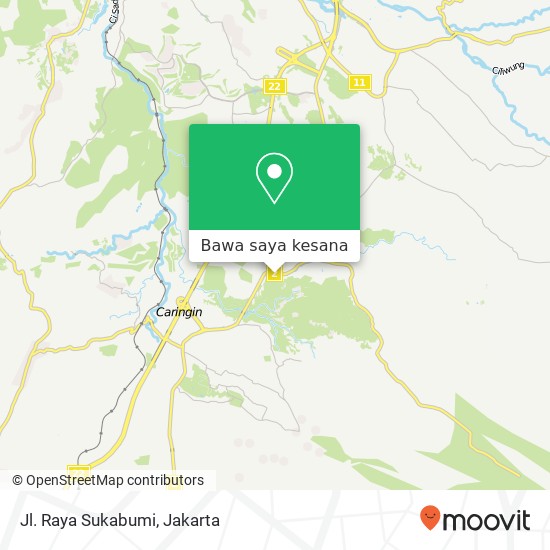 Peta Jl. Raya Sukabumi