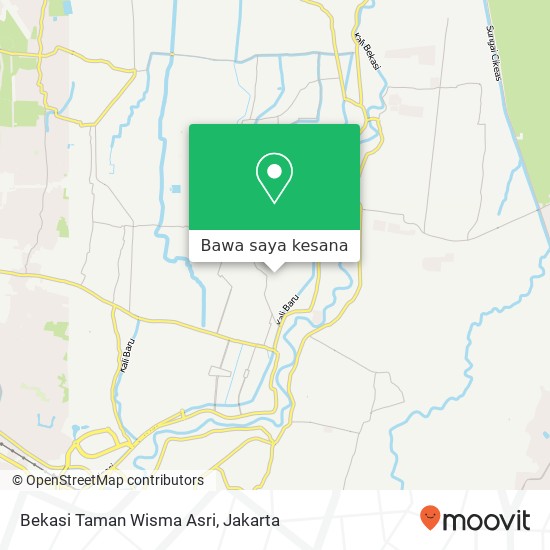 Peta Bekasi Taman Wisma Asri