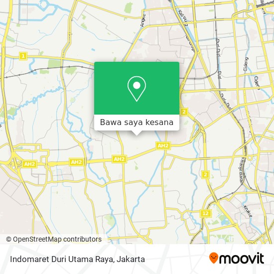 Peta Indomaret Duri Utama Raya