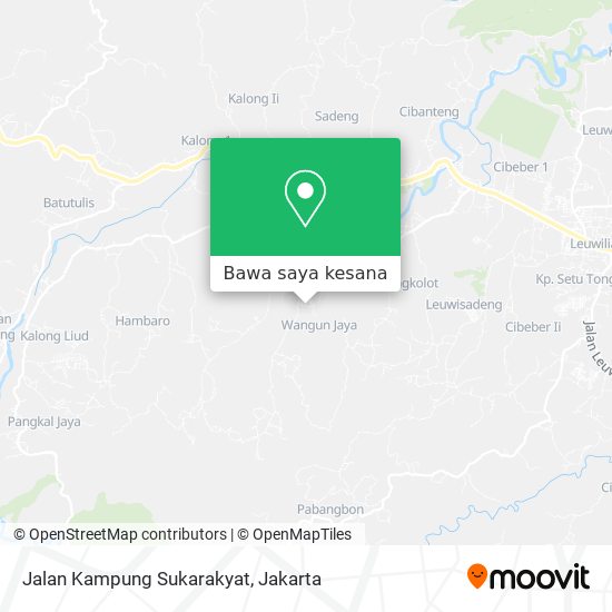 Peta Jalan Kampung Sukarakyat