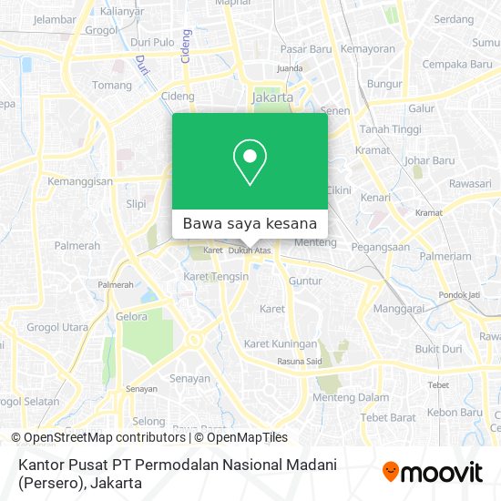 Peta Kantor Pusat PT Permodalan Nasional Madani (Persero)