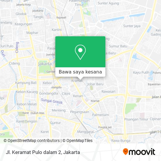 Peta Jl. Keramat Pulo dalam 2