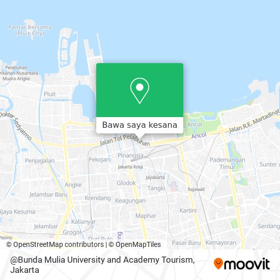 Peta @Bunda Mulia University and Academy Tourism