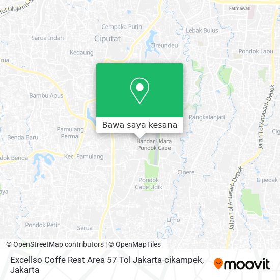 Peta Excellso Coffe Rest Area 57 Tol Jakarta-cikampek