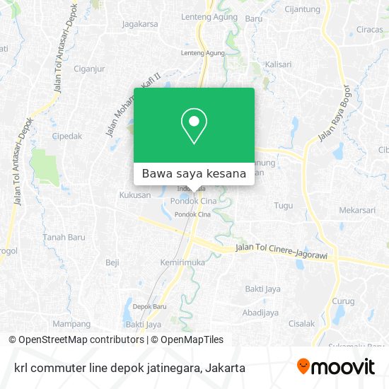 Peta krl commuter line depok jatinegara