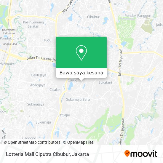 Peta Lotteria Mall Ciputra Cibubur