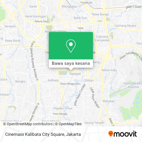 Peta Cinemaxx Kalibata City Square