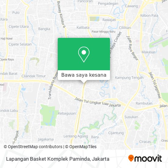 Peta Lapangan Basket Komplek Paminda