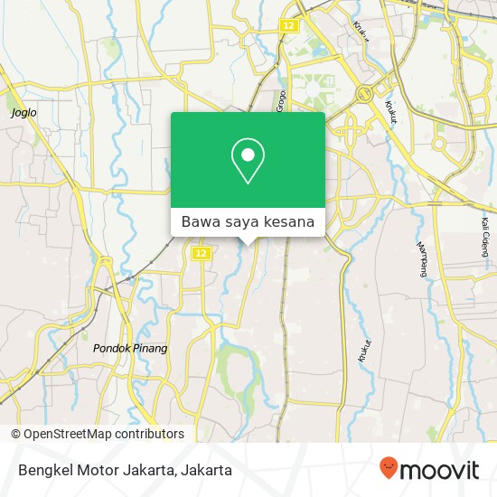 Peta Bengkel Motor Jakarta