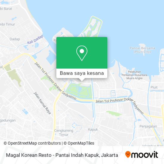 Peta Magal Korean Resto - Pantai Indah Kapuk