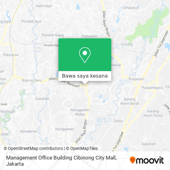 Peta Management Office Building Cibinong City Mall