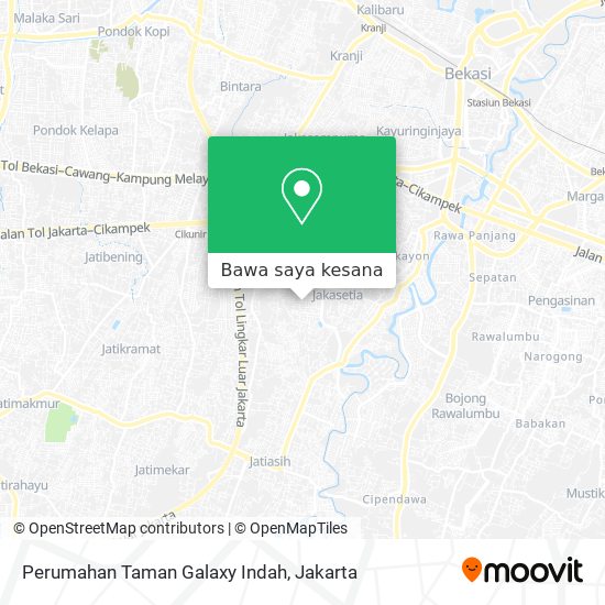 Peta Perumahan Taman Galaxy Indah