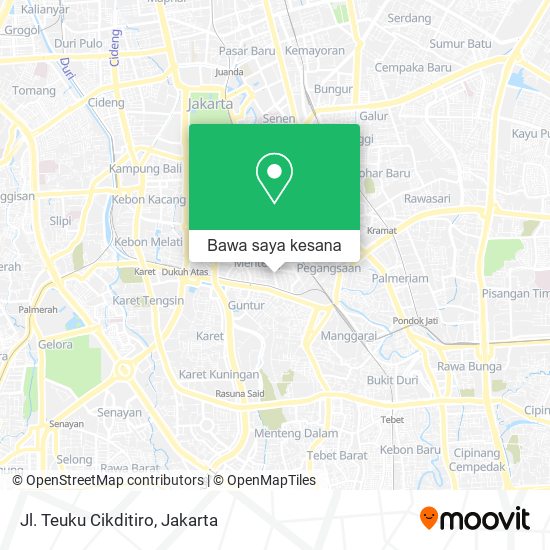 Peta Jl. Teuku Cikditiro