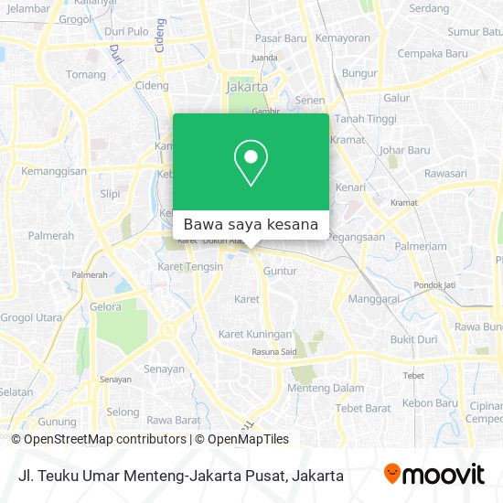 Peta Jl. Teuku Umar Menteng-Jakarta Pusat