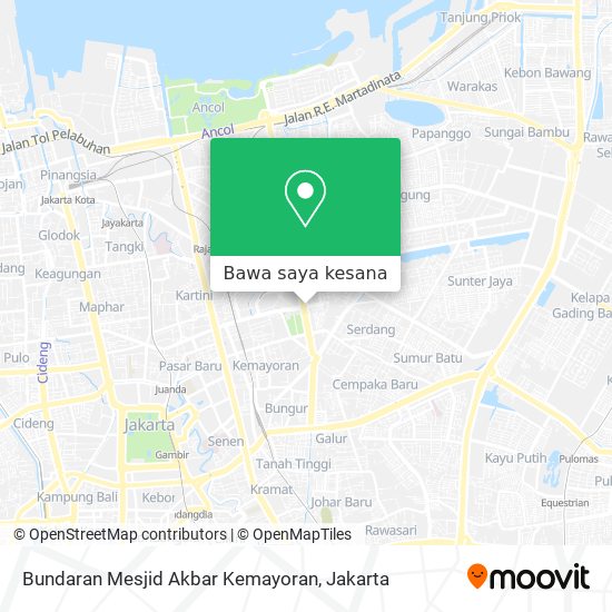 Peta Bundaran Mesjid Akbar Kemayoran