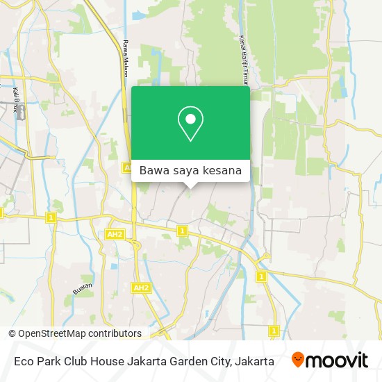 Peta Eco Park Club House Jakarta Garden City