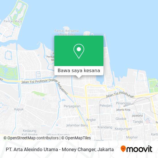 Peta PT. Arta Alexindo Utama - Money Changer