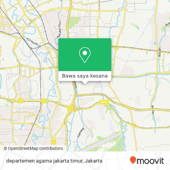 Peta departemen agama jakarta timur