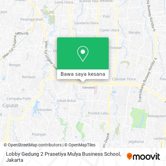 Peta Lobby Gedung 2 Prasetiya Mulya Business School