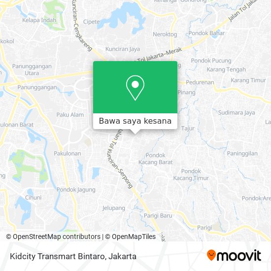 Peta Kidcity Transmart Bintaro