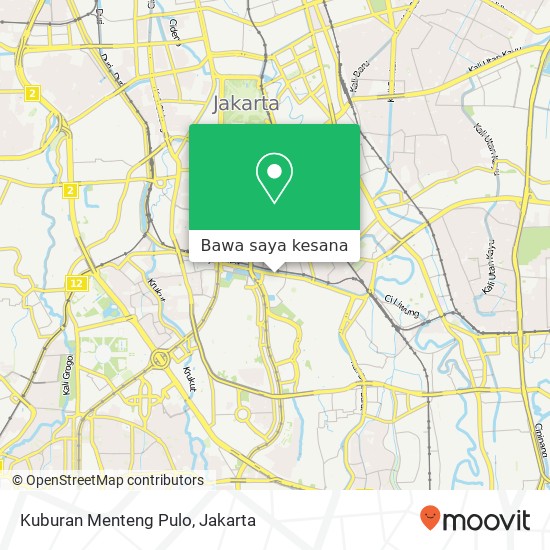 Peta Kuburan Menteng Pulo