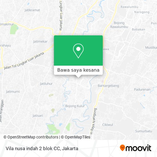 Peta Vila nusa indah 2 blok CC