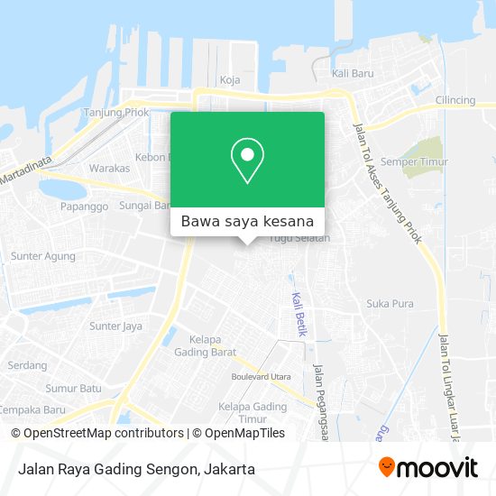 Peta Jalan Raya Gading Sengon