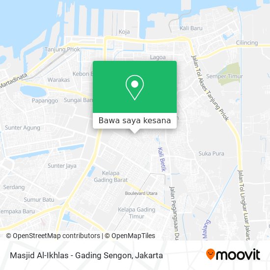 Peta Masjid Al-Ikhlas - Gading Sengon