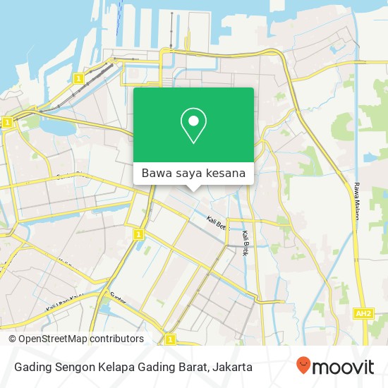 Peta Gading Sengon Kelapa Gading Barat