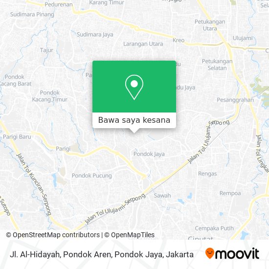 Peta Jl. Al-Hidayah, Pondok Aren, Pondok Jaya