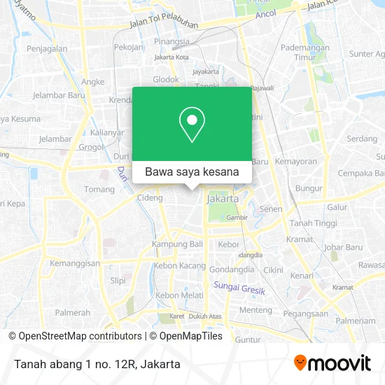 Peta Tanah abang 1 no. 12R