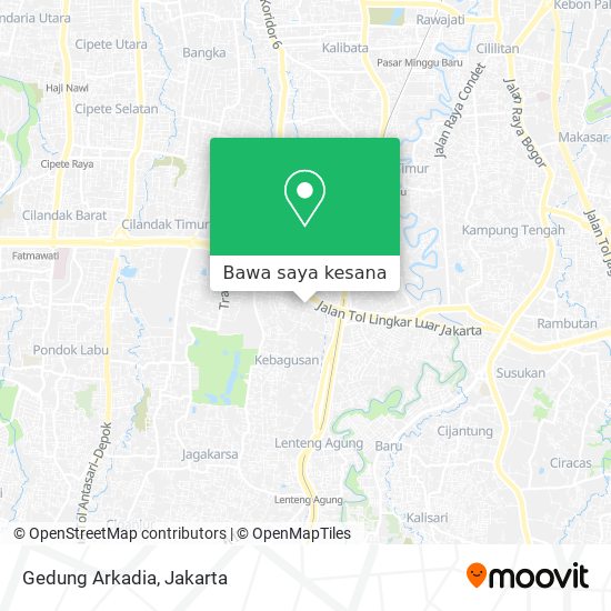 Peta Gedung Arkadia