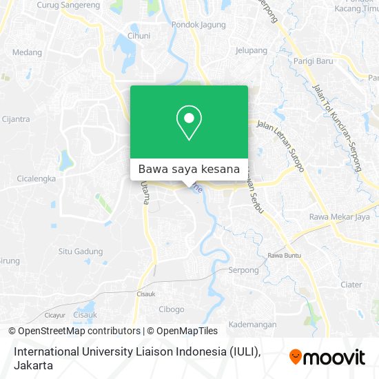 Peta International University Liaison Indonesia (IULI)