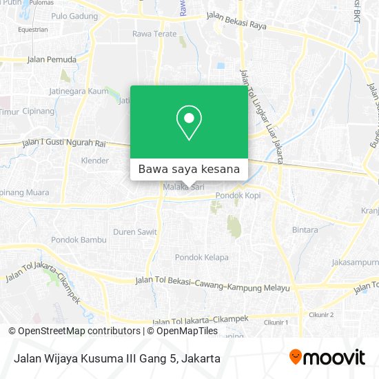 Peta Jalan Wijaya Kusuma III Gang 5