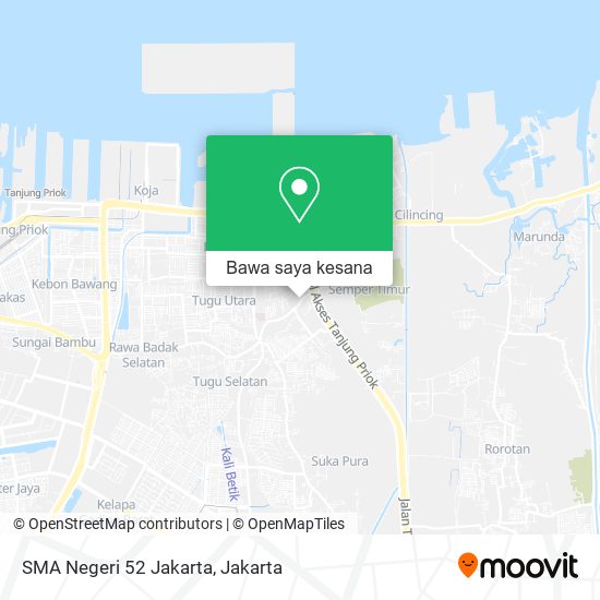 Peta SMA Negeri 52 Jakarta
