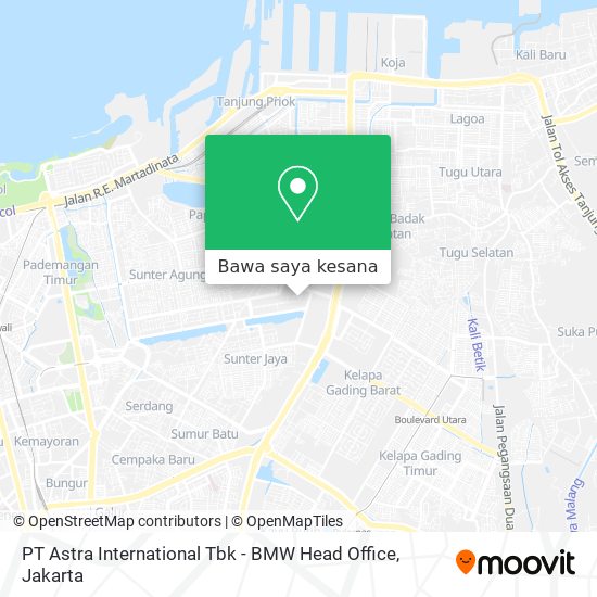 Peta PT Astra International Tbk - BMW Head Office
