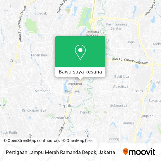 Peta Pertigaan Lampu Merah Ramanda Depok